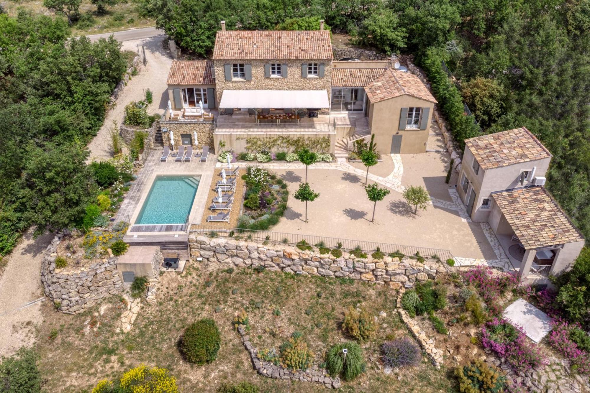 Bastide De Viens - Vue Luberon, Piscine Chauffee, Boulodrome Villa Ngoại thất bức ảnh