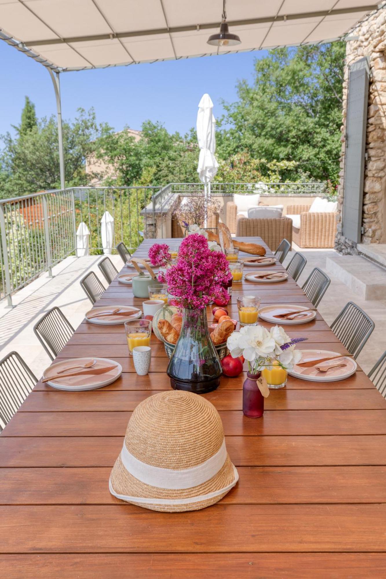 Bastide De Viens - Vue Luberon, Piscine Chauffee, Boulodrome Villa Ngoại thất bức ảnh